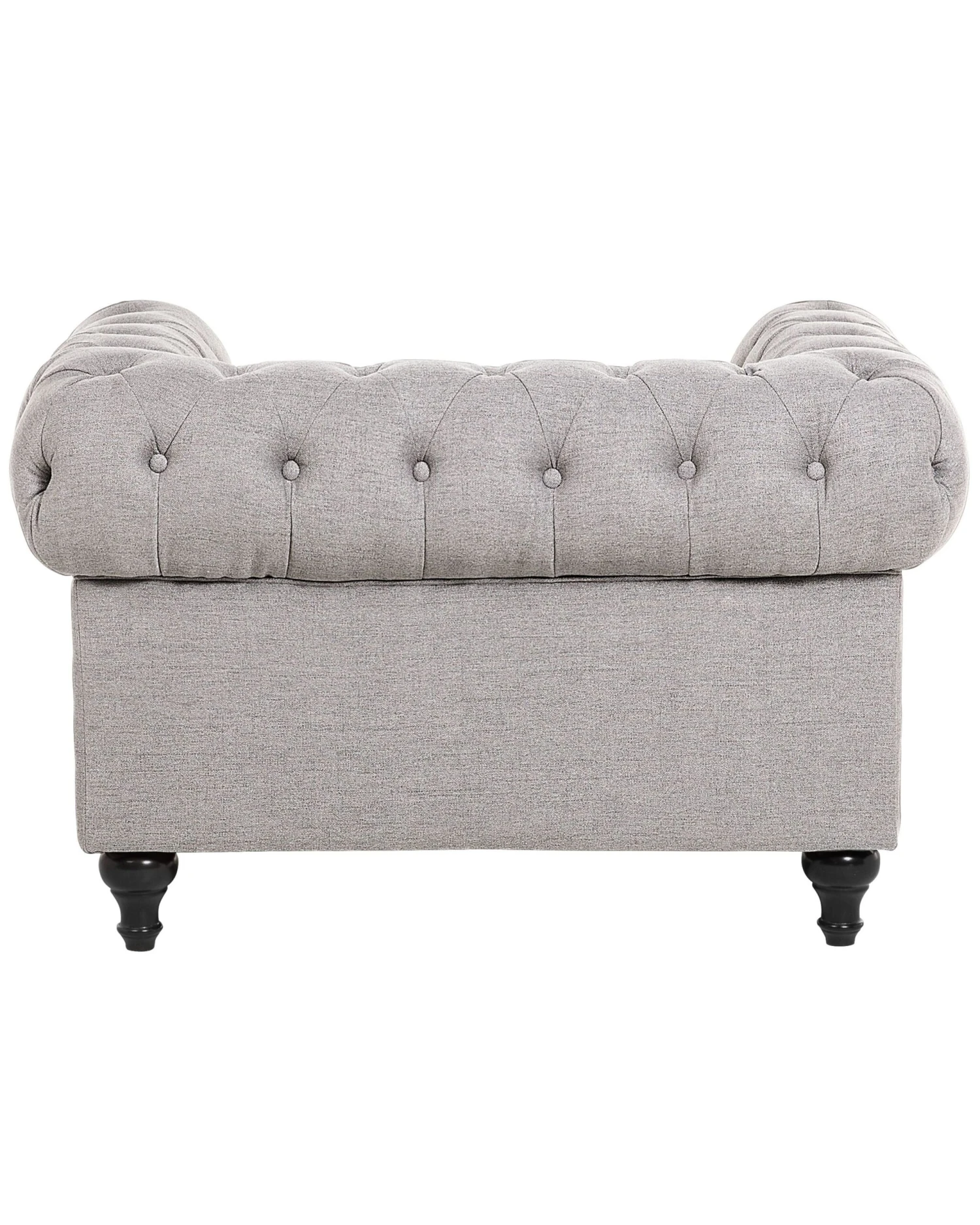 Poltrona Vintage In Tessuto Grigio Chiaro CHESTERFIELD 9 Poltrona Vintage In Tessuto Grigio Chiaro CHESTERFIELD - immagine 7