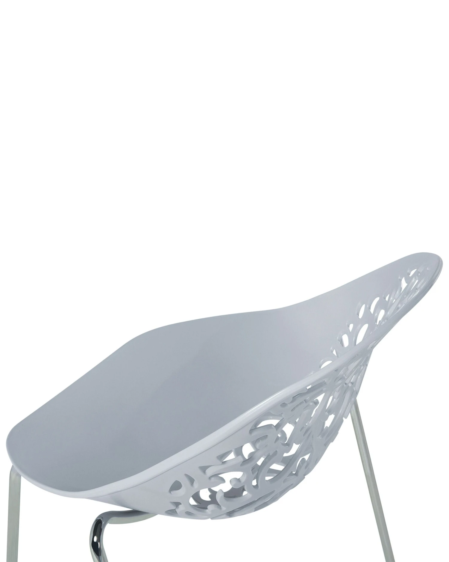 Set Di 4 Sedie Da Pranzo In Metallo E Plastica Grigia MUMFORD 11 Set Di 4 Sedie Da Pranzo In Metallo E Plastica Grigia MUMFORD - immagine 9