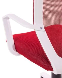 Sedia Da Ufficio In Tessuto A Rete Traspirante Rosso RELIEF 21 Sedia Da Ufficio In Tessuto A Rete Traspirante Rosso RELIEF -Beliani undef src sa picid 680295 type whitesh image