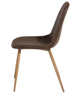 Set Di 2 Sedie Da Pranzo Pelle Sintetica Marrone E Metallo Marrone BRUCE 16 Set Di 2 Sedie Da Pranzo Pelle Sintetica Marrone E Metallo Marrone BRUCE -Beliani undef src sa picid 682197 type whitesh image