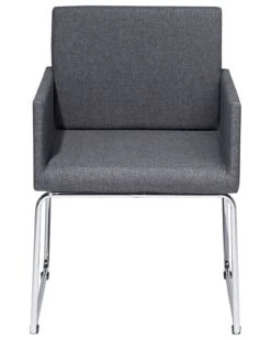 Set Di 2 Sedie Da Pranzo Tessuto Grigio Scuro GOMEZ -Beliani undef src sa picid 682391 type whitesh image