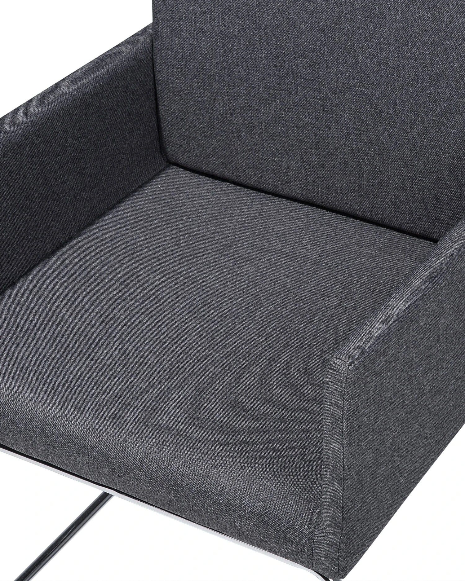 Set Di 2 Sedie Da Pranzo Tessuto Grigio Scuro GOMEZ - immagine 8