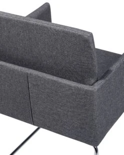 Set Di 2 Sedie Da Pranzo Tessuto Grigio Scuro GOMEZ -Beliani undef src sa picid 682406 type whitesh image