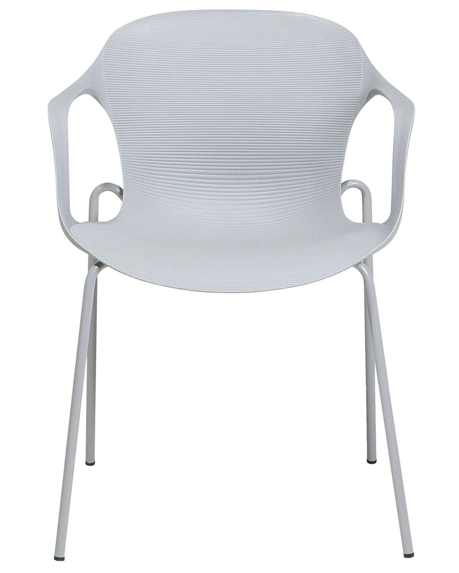 Set Di 2 Sedie Plastica Grigio ELBERT 6 Set Di 2 Sedie Plastica Grigio ELBERT - immagine 4