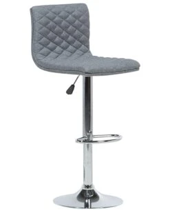 Set Di 2 Sgabelli Da Bar Tessuto Grigio ORLANDO 14 Set Di 2 Sgabelli Da Bar Tessuto Grigio ORLANDO -Beliani undef src sa picid 685488 type whitesh image