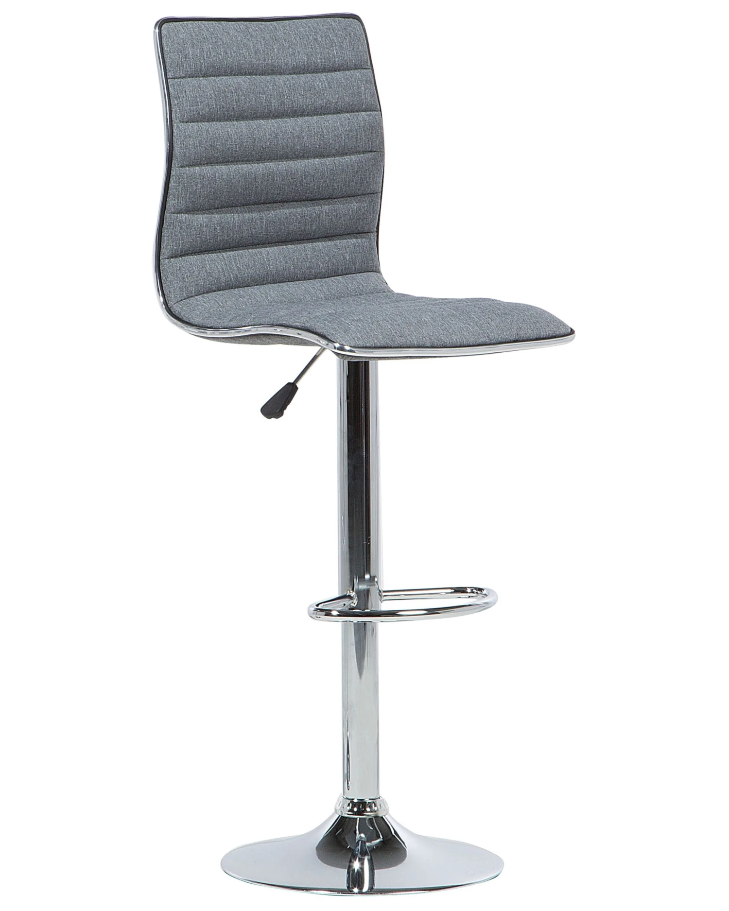 Set Di 2 Sgabelli Da Bar Tessuto Grigio LUCERNE 5 Set Di 2 Sgabelli Da Bar Tessuto Grigio LUCERNE - immagine 3