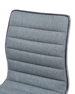 Set Di 2 Sgabelli Da Bar Tessuto Grigio LUCERNE 19 Set Di 2 Sgabelli Da Bar Tessuto Grigio LUCERNE -Beliani undef src sa picid 685945 type whitesh image