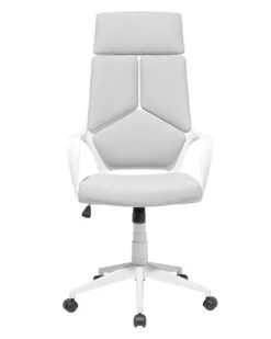 Sedia Da Ufficio Con Altezza Regolabile Bianco Grigio DELIGHT 15 Sedia Da Ufficio Con Altezza Regolabile Bianco Grigio DELIGHT -Beliani undef src sa picid 688462 type whitesh image