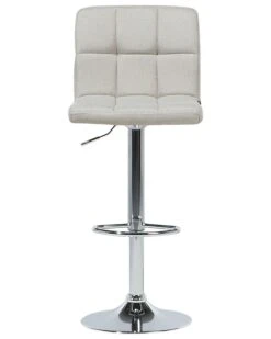 Set Di 2 Sgabelli Da Bar Tessuto Beige MARION 15 Set Di 2 Sgabelli Da Bar Tessuto Beige MARION -Beliani undef src sa picid 688935 type whitesh image