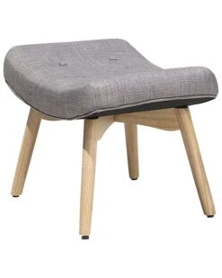 Poltrona Con Poggiapiedi In Tessuto Grigio Chiaro VEJLE 18 Poltrona Con Poggiapiedi In Tessuto Grigio Chiaro VEJLE -Beliani undef src sa picid 689761 type whitesh image