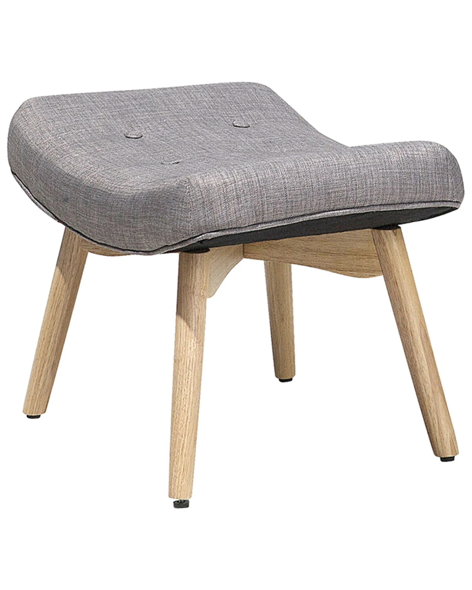 Poltrona Con Poggiapiedi In Tessuto Grigio Chiaro VEJLE 9 Poltrona Con Poggiapiedi In Tessuto Grigio Chiaro VEJLE - immagine 7