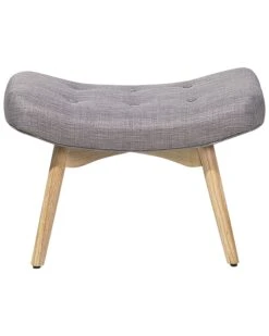 Poltrona Con Poggiapiedi In Tessuto Grigio Chiaro VEJLE 19 Poltrona Con Poggiapiedi In Tessuto Grigio Chiaro VEJLE -Beliani undef src sa picid 689778 type whitesh image