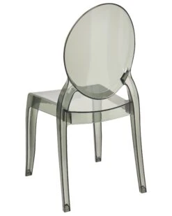 Set Di 4 Sedie Acrilico Nero Trasparente MERTON 12 Set Di 4 Sedie Acrilico Nero Trasparente MERTON -Beliani undef src sa picid 690266 type whitesh image