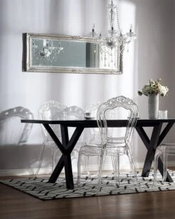 Set Di 2 Sedie Plastica Trasparente VERMONT 13 Set Di 2 Sedie Plastica Trasparente VERMONT -Beliani undef src sa picid 691721 type color image