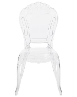 Set Di 2 Sedie Plastica Trasparente VERMONT 17 Set Di 2 Sedie Plastica Trasparente VERMONT -Beliani undef src sa picid 691726 type whitesh image