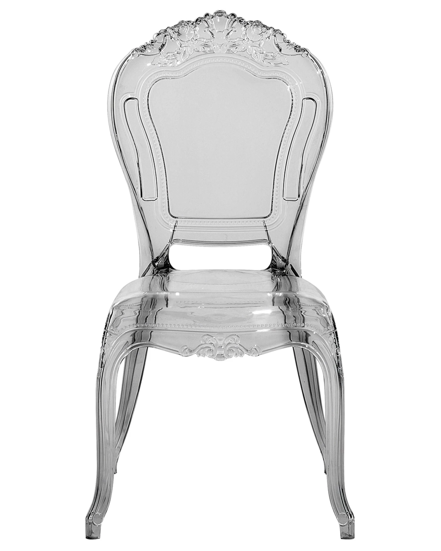 Set Di 2 Sedie Plastica Nera Trasparente VERMONT - immagine 5