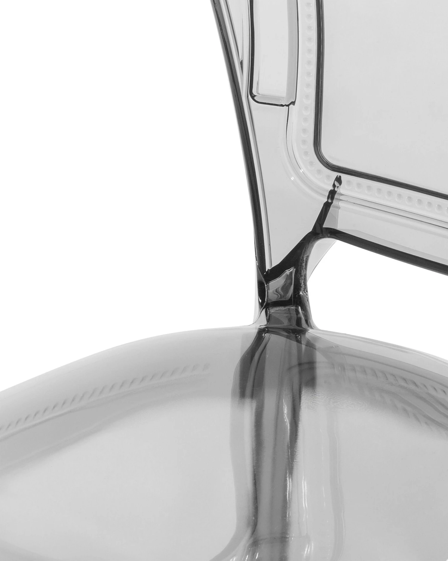 Set Di 2 Sedie Plastica Nera Trasparente VERMONT - immagine 8