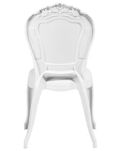 Set Di 2 Sedie Plastica Bianca VERMONT 17 Set Di 2 Sedie Plastica Bianca VERMONT -Beliani undef src sa picid 691806 type whitesh image