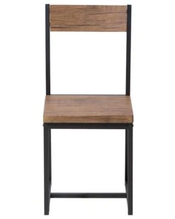 Set Di 6 Sedie Legno Marrone Scuro LAREDO 15 Set Di 6 Sedie Legno Marrone Scuro LAREDO -Beliani undef src sa picid 692149 type whitesh image