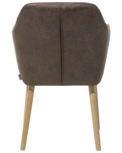 Sedia Da Pranzo Pelle Sintetica Marrone YORKVILLE 15 Sedia Da Pranzo Pelle Sintetica Marrone YORKVILLE -Beliani undef src sa picid 693130 type whitesh image