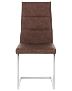 Set Di 2 Sedie Finta Pelle Marrone ROCKFORD -Beliani undef src sa picid 693195 type whitesh image