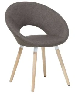 Set Di 2 Sedie Da Pranzo Tessuto Marrone ROSLYN -Beliani undef src sa picid 693286 type whitesh image