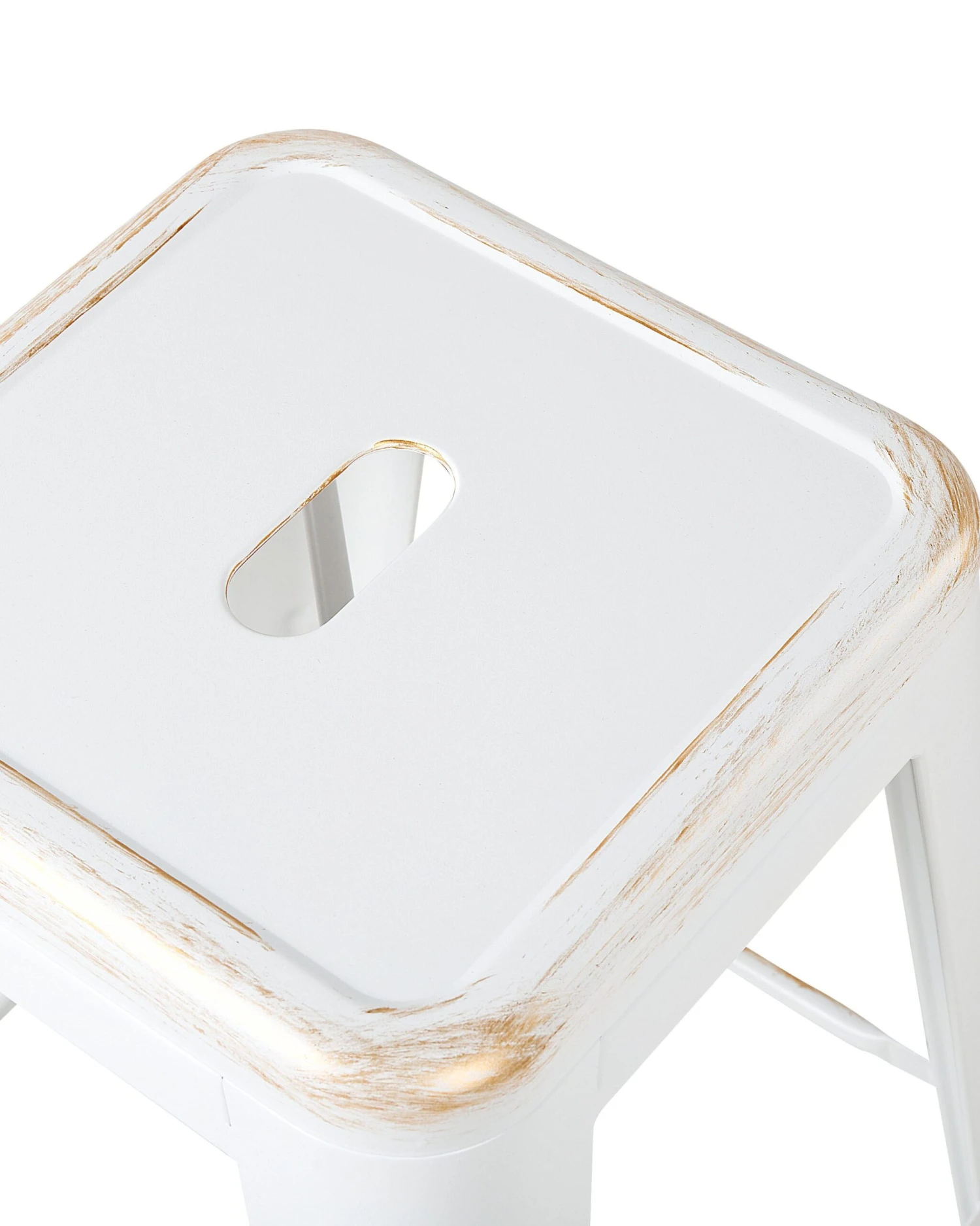 Set Di 2 Sgabelli Da Bar Metallo Bianco Dorato CABRILLO 8 Set Di 2 Sgabelli Da Bar Metallo Bianco Dorato CABRILLO - immagine 6