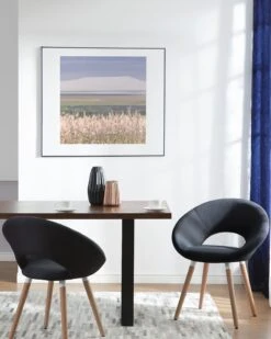 Set Di 2 Sedie Da Pranzo Tessuto Nero ROSLYN 13 Set Di 2 Sedie Da Pranzo Tessuto Nero ROSLYN -Beliani undef src sa picid 696272 type color image