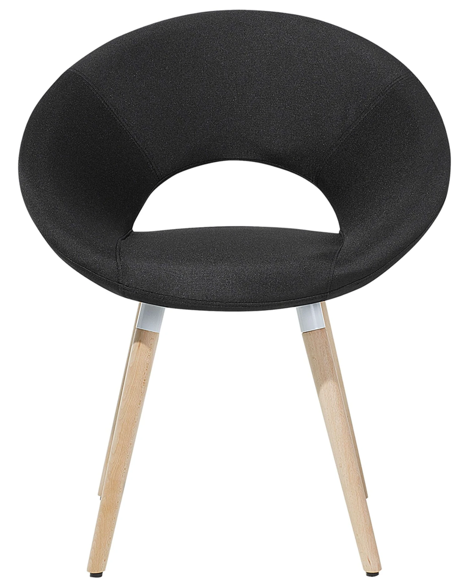 Set Di 2 Sedie Da Pranzo Tessuto Nero ROSLYN 10 Set Di 2 Sedie Da Pranzo Tessuto Nero ROSLYN - immagine 8