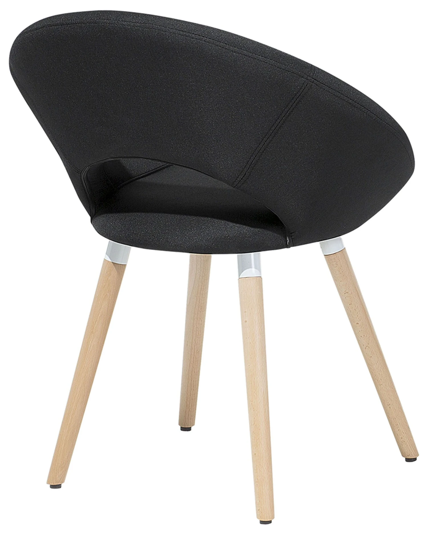 Set Di 2 Sedie Da Pranzo Tessuto Nero ROSLYN 12 Set Di 2 Sedie Da Pranzo Tessuto Nero ROSLYN - immagine 10