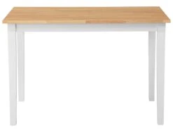 Tavolo Da Pranzo Legno Bianco E Marrone 120 X 75 Cm HOUSTON 19 Tavolo Da Pranzo Legno Bianco E Marrone 120 X 75 Cm HOUSTON -Beliani undef src sa picid 697760 type whitesh image