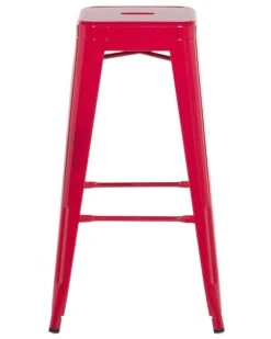 Set Di 2 Sgabelli In Metallo Rosso CABRILLO 15 Set Di 2 Sgabelli In Metallo Rosso CABRILLO -Beliani undef src sa picid 698480 type whitesh image