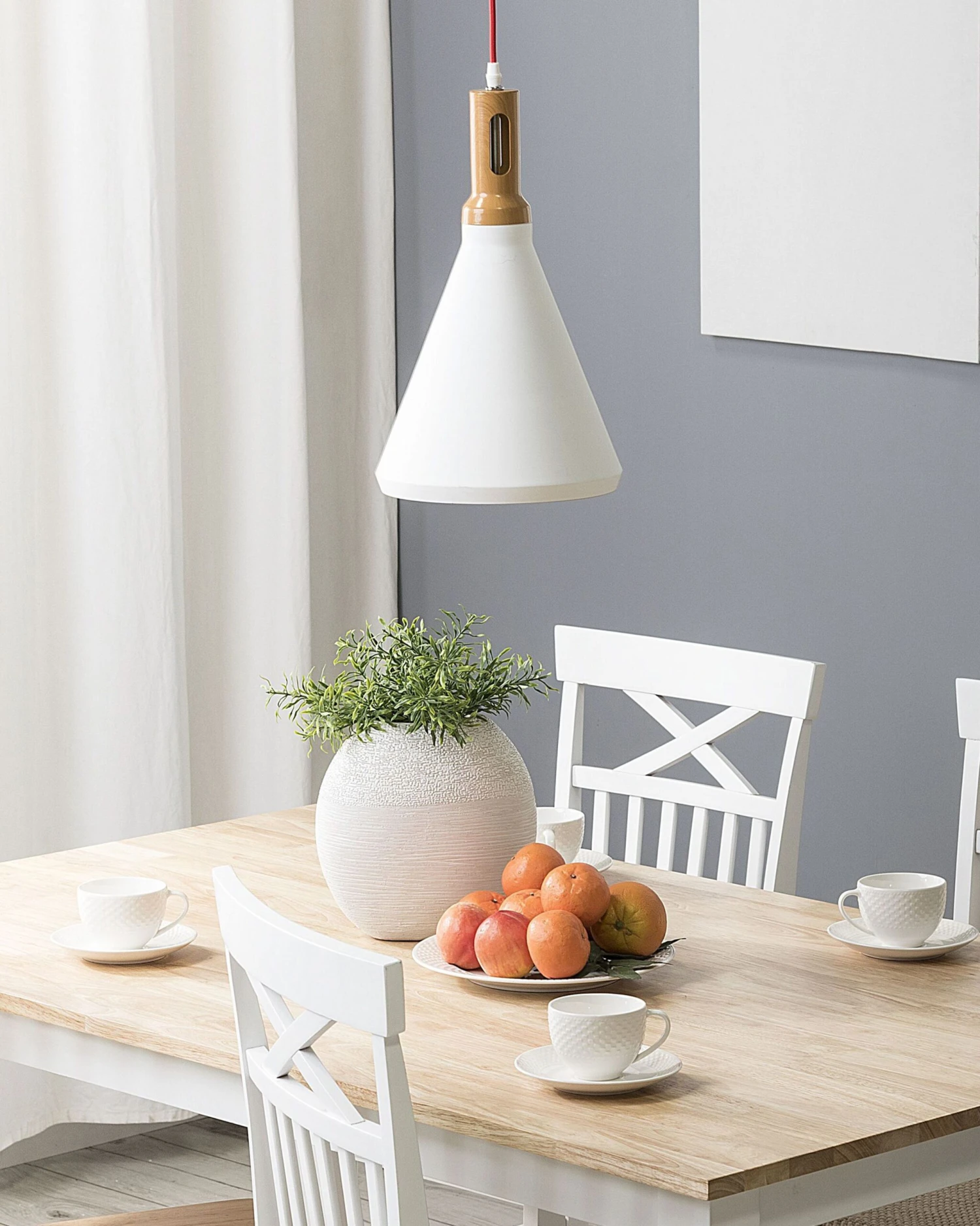 Tavolo Da Pranzo Legno Bianco E Marrone 120 X 75 Cm HOUSTON 9 Tavolo Da Pranzo Legno Bianco E Marrone 120 X 75 Cm HOUSTON - immagine 7