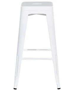 Set Di 2 Sgabelli Da Bar Metallo Bianco CABRILLO 17 Set Di 2 Sgabelli Da Bar Metallo Bianco CABRILLO -Beliani undef src sa picid 701214 type whitesh image