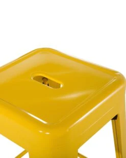 Set Di 2 Sgabelli Da Bar Metallo Giallo 60 Cm CABRILLO 14 Set Di 2 Sgabelli Da Bar Metallo Giallo 60 Cm CABRILLO -Beliani undef src sa picid 701265 type whitesh image
