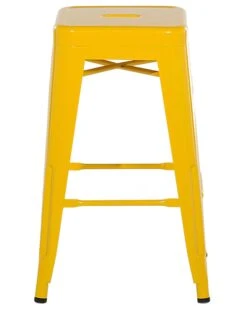 Set Di 2 Sgabelli Da Bar Metallo Giallo 60 Cm CABRILLO 13 Set Di 2 Sgabelli Da Bar Metallo Giallo 60 Cm CABRILLO -Beliani undef src sa picid 701271 type whitesh image
