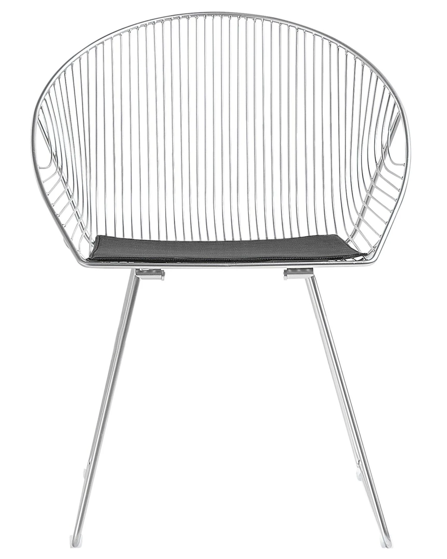 Set Di 2 Sedie Metallo Argento AURORA - immagine 3