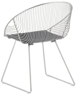 Set Di 2 Sedie Metallo Argento AURORA -Beliani undef src sa picid 702514 type whitesh image