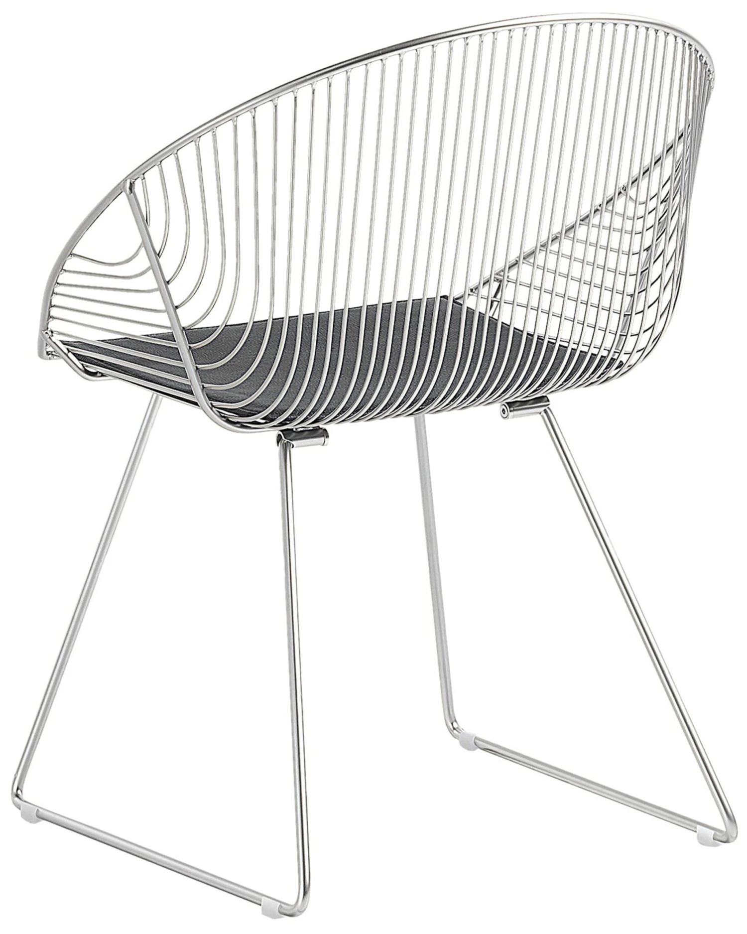 Set Di 2 Sedie Metallo Argento AURORA - immagine 4