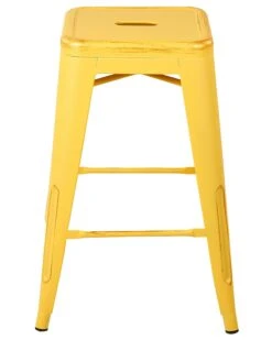 Set Di 2 Sgabelli Da Bar Metallo Giallo Oro CABRILLO 12 Set Di 2 Sgabelli Da Bar Metallo Giallo Oro CABRILLO -Beliani undef src sa picid 705357 type whitesh image