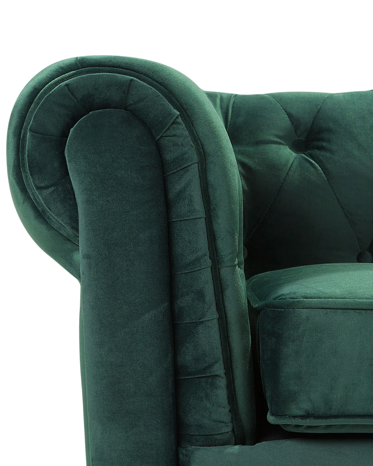 Poltrona Vintage In Tessuto Verde CHESTERFIELD 10 Poltrona Vintage In Tessuto Verde CHESTERFIELD - immagine 8