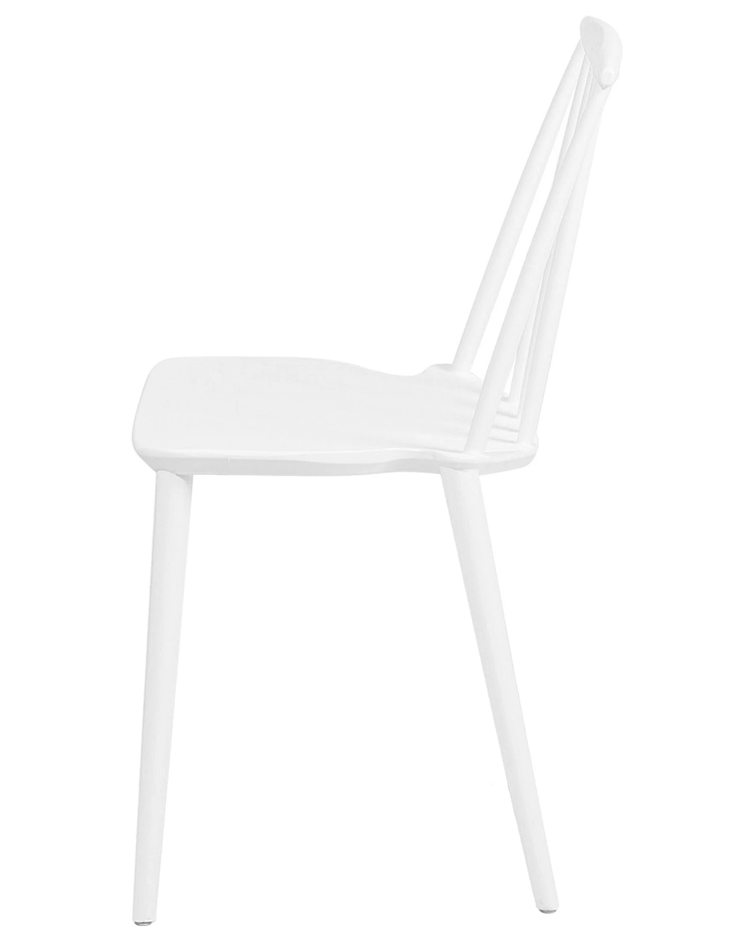 Set Di 2 Sedie Plastica Bianco VENTNOR 9 Set Di 2 Sedie Plastica Bianco VENTNOR - immagine 7