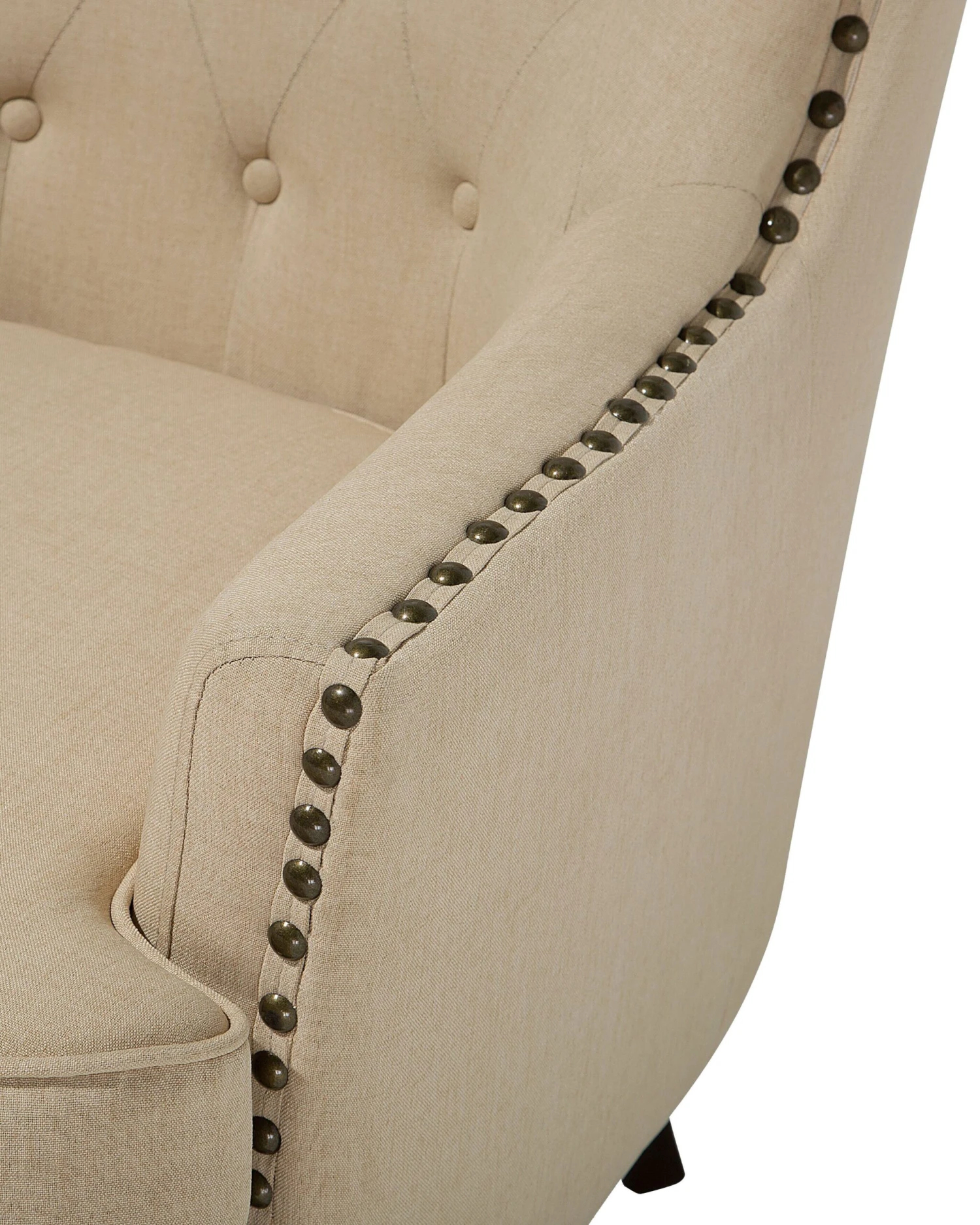 Poltrona In Tessuto Beige VIBORG II 9 Poltrona In Tessuto Beige VIBORG II - immagine 7