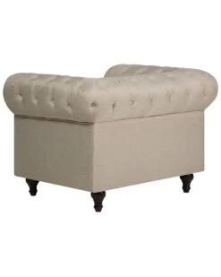 Poltrona Vintage In Tessuto Beige CHESTERFIELD Grande 17 Poltrona Vintage In Tessuto Beige CHESTERFIELD Grande -Beliani undef src sa picid 709407 type whitesh image