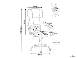 Poltrona Da Ufficio Massaggiante Ecopelle Nera COMFORT 21 Poltrona Da Ufficio Massaggiante Ecopelle Nera COMFORT -Beliani undef src sa picid 710064 type whitesh image