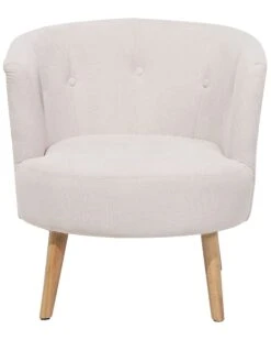 Poltrona Tessuto Bianco Crema ODENZEN 18 Poltrona Tessuto Bianco Crema ODENZEN -Beliani undef src sa picid 710474 type whitesh image