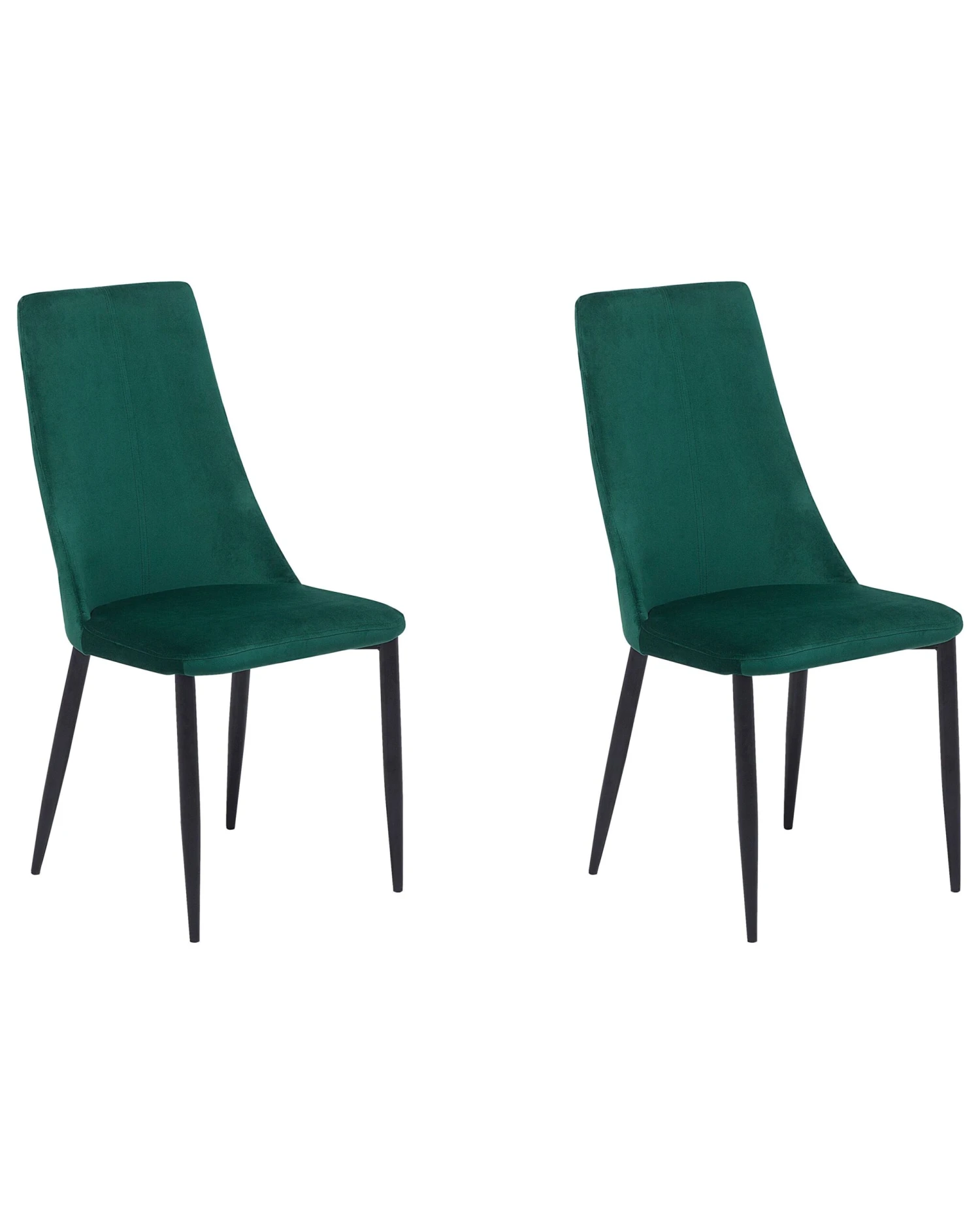 Set Di 2 Sedie Da Pranzo Velluto Verde CLAYTON