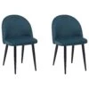 Set Di 2 Sedie Da Pranzo Velluto Blu Scuro VISALIA -Beliani undef src sa picid 710989 type whitesh image