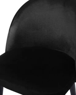 Set Di 2 Sedie Da Pranzo Velluto Nero VISALIA 19 Set Di 2 Sedie Da Pranzo Velluto Nero VISALIA -Beliani undef src sa picid 711023 type whitesh image