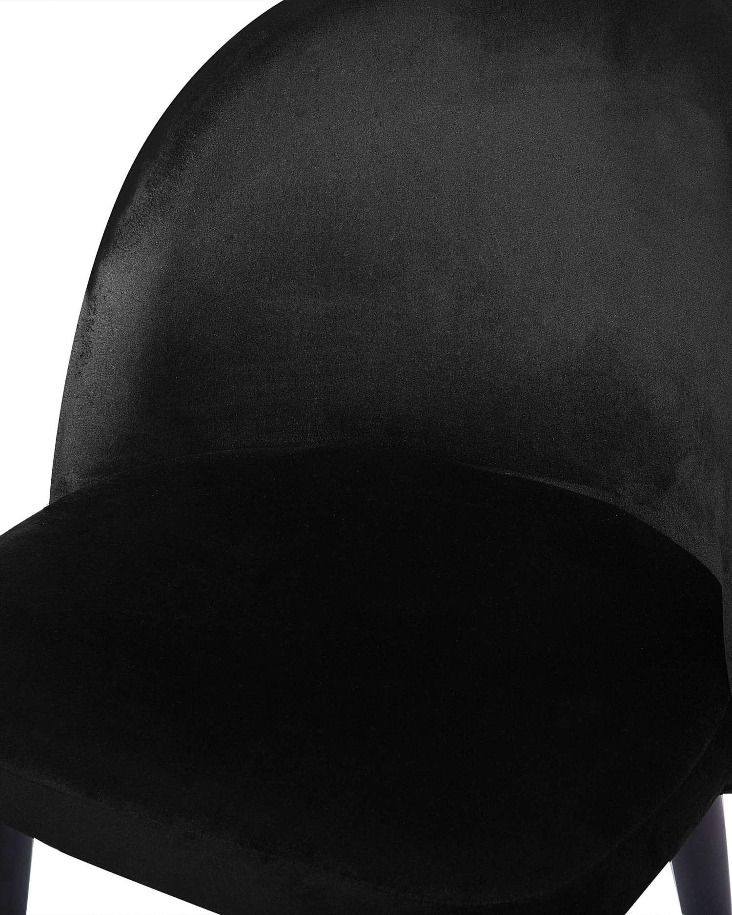 Set Di 2 Sedie Da Pranzo Velluto Nero VISALIA 10 Set Di 2 Sedie Da Pranzo Velluto Nero VISALIA - immagine 8